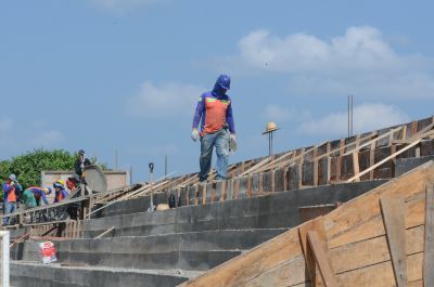 notícia: Antigo bumbódromo de Faro é reconstruído pelo governo no oeste paraense