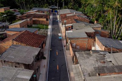 galeria: Asfalto por todo o Pará Bairro Maracacuera Distrito de Icoaraci - Drone