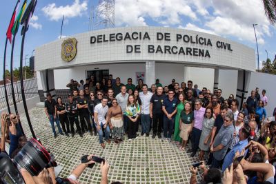 notícia: Governo entrega em Barcarena a 7ª Delegacia de Polícia Civil reconstruída este ano
