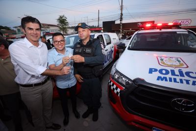 notícia: Em Parauapebas, Estado entrega 32 viaturas novas para a Polícia Militar
