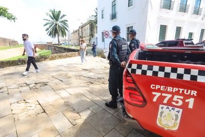 notícia: Batalhão de Polícia Turística garante maior tranquilidade e segurança aos visitantes no Pará