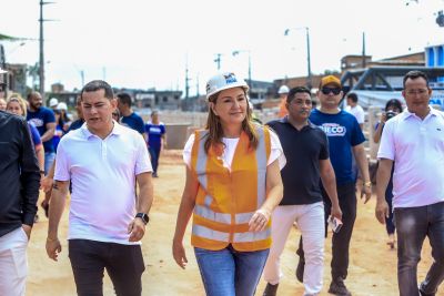 notícia: Vice-governadora faz visita às obras da macrodrenagem do canal da Mundurucus