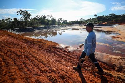 notícia: Governo avança as obras do Centro de Gestão Integrada de Resíduos Sólidos em Rondon do Pará