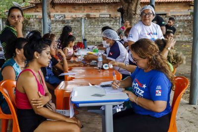 notícia: Mais de 300 famílias recebem atendimento de saúde em Magalhães Barata 