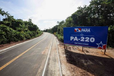 notícia: Asfaltamento da PA-220 cria corredores logísticos para produção da região