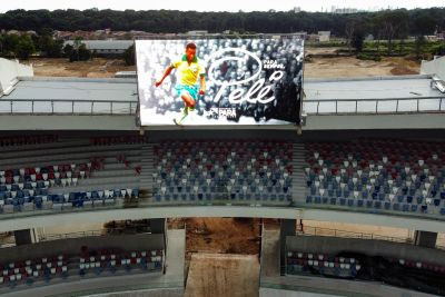 notícia: Pelé é homenageado no estádio do Mangueirão e Pará decreta luto oficial 