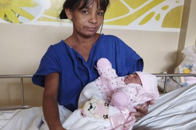 notícia: Débora é o primeiro bebê nascido no Hospital de Tailândia em 2023