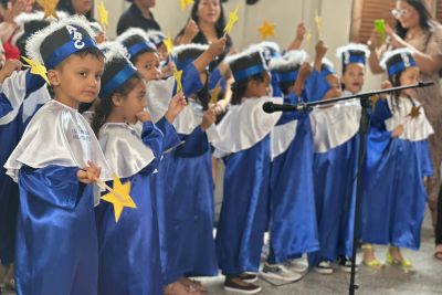 notícia: Seduc realiza formatura dos primeiros alunos da “Creche Orlando Bitar", em Belém