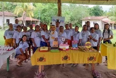 notícia: Em Garrafão do Norte, indígenas Tembé concluem cursos do Programa Qualifica Pará