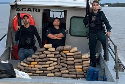 notícia: Polícia Militar apreende mais de 130 kg de drogas na região de Óbidos
