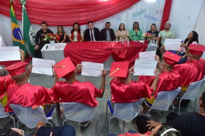 notícia: Oito internos Centro de Recuperação de Mocajuba concluem ensino fundamental