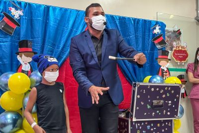 notícia: Em Belém, Hospital Oncológico Infantil celebra Dia do Mágico