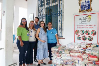 notícia: Seplad doa mais de 3 toneladas de alimentos para instituições na capital paraense