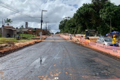 notícia: Obras na avenida Ananin entram em fase de acabamento