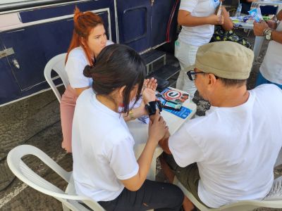 notícia: Sespa realiza ação na Praça da República com orientações à prevenção ao câncer de pênis