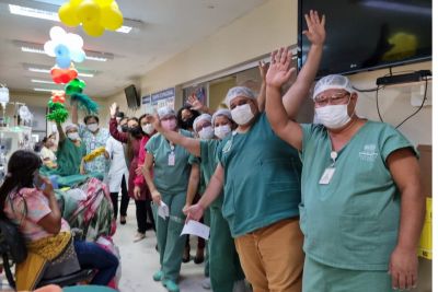 notícia: Santa Casa promove gincana de Experiência do Paciente para crianças e familiares