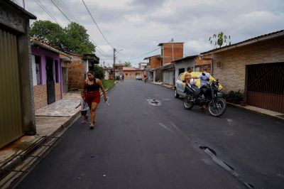 notícia: Obras de pavimentação no bairro do Curuçambá trazem melhorias para a população 
