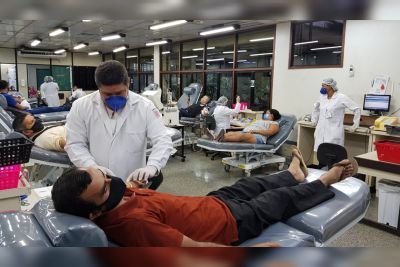 notícia: Hemopa inicia a semana com a captação de quase 400 bolsas de sangue