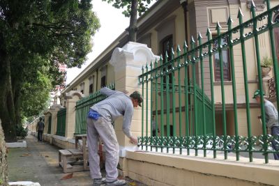 notícia: Obras da 1ª etapa do Centro de Ensino e Pesquisa da Santa Casa já foram 90% concluídas