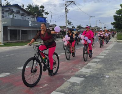 notícia: Hospital do Marajó encerra homenagens do Dia Internacional da Mulher com passeio ciclístico