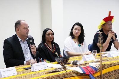 notícia: Sespa assina adesão do Abelardo Santos em programa de incentivo à saúde dos povos indígenas