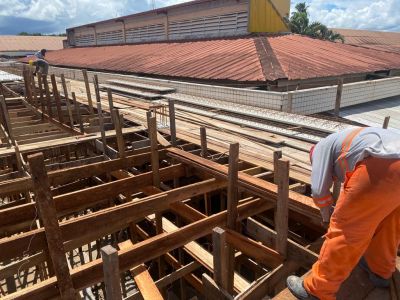 notícia: Governo do Pará segue com obras para ampliação do HGT; unidade ganhará 20 leitos de UTI