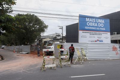 notícia: Avenida Rômulo Maiorana, em Belém, recebe obras de reurbanização