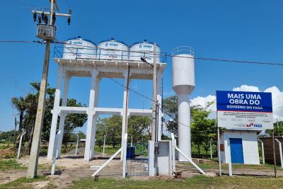 notícia: Sistema de Abastecimento de Água de Pajurá, em Santarém, está na etapa final 