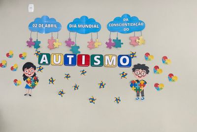 notícia: Policlínica Lago de Tucuruí fortalece com a população diálogo sobre autismo 