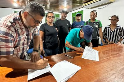 notícia: Semas discute Acordo de Pesca com membros de comunidades da região Oeste