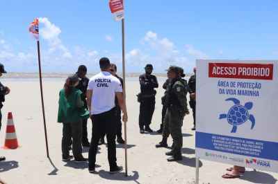 notícia: Estado mantém bloqueio em área de desova de tartarugas na Praia do Atalaia