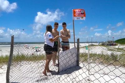 notícia: Desova de tartarugas na Praia do Atalaia continua com a proteção do Estado