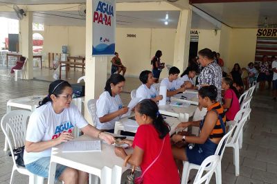 notícia: Cosanpa realiza ação social do Água Pará no Baixo Amazonas e beneficia 1.200 famílias
