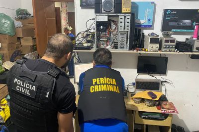 notícia: Em Ananindeua, Polícia apreende celular de investigado por armazenamento de pornografia infantil
