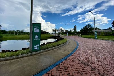 notícia: Ideflor-Bio orienta pedestres e ciclistas para a prevenção de acidentes no Parque do Utinga