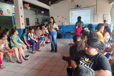 notícia: Hospital Abelardo Santos orienta estudantes sobre prevenção à exploração sexual infantil