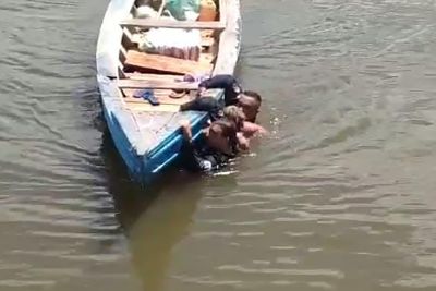 notícia: Policiais militares salvam mulher que se afogava no Rio Tapajós, em Aveiro
