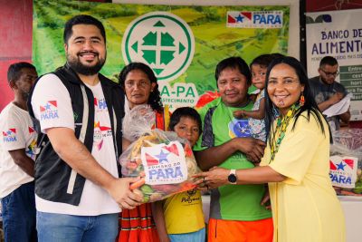 notícia: Indígenas da etnia Warao recebem 50 cestas de alimentos com hortifrutis
