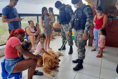 notícia: Crianças internadas no Hospital Abelardo Santos participam de programação com Pet Terapia 