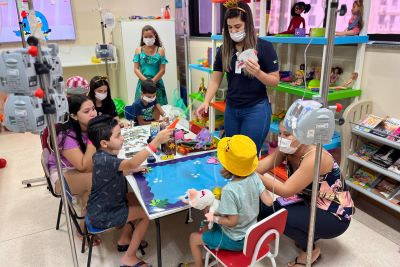 notícia: Em Belém, Hospital Oncológico Octávio Lobo celebra o brincar com pequenos pacientes