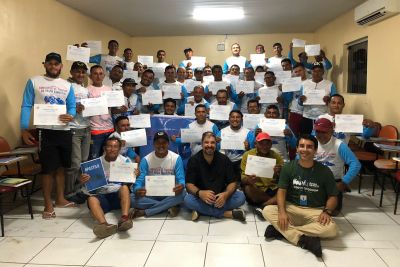 notícia: Setur conclui formação de Condutor de Turismo de Pesca Esportiva em São Caetano de Odivelas