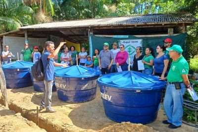 notícia: Parceria da Emater com a Embrapa leva tecnologia de saneamento ambiental rural para Santa Bárbara