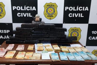 notícia: Polícia Civil apreende mais de 20 quilos de drogas e R$ 13 mil reais em Marabá