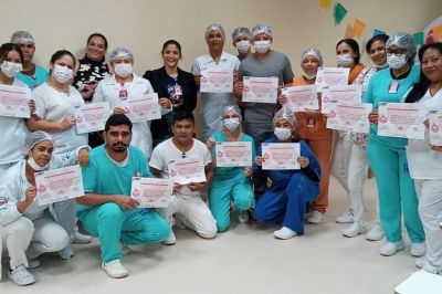 notícia: Hospital Regional do Tapajós promove segundo arraial da tipagem sanguínea