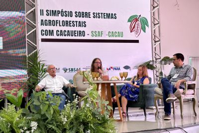 notícia: Dirigentes do Ideflor-Bio participam do II Simpósio de Sistemas Agroflorestais com Cacaueiro, em Altamira