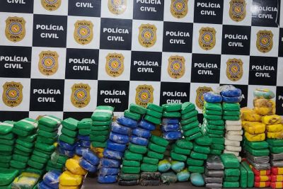notícia: Polícia Civil apreende mais de 800 kg de pasta base de cocaína às margem do Rio Tapajós
