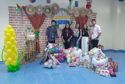 notícia: Hospital Abelardo Santos arrecada 1500 brinquedos em programação junina solidária       