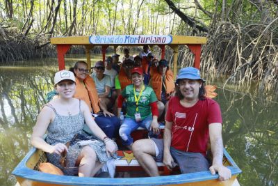 notícia: Jornalistas e influenciadores estrangeiros conhecem atrativos turísticos do Pará