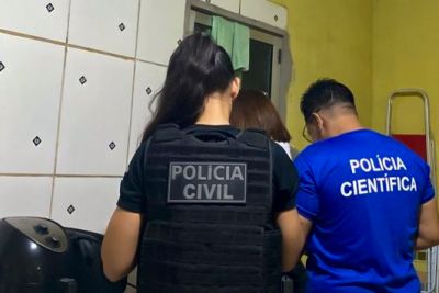 notícia: Polícia Civil faz buscas em residência de investigado por estupro virtual em Mocajuba