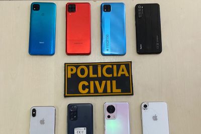 notícia: Polícia Civil recupera mais de 1.100 celulares roubados na Região Metropolitana de Belém